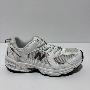 New Balance Kids’ 530 Bungee White Sneakers, Girls’ Size 1.5 M